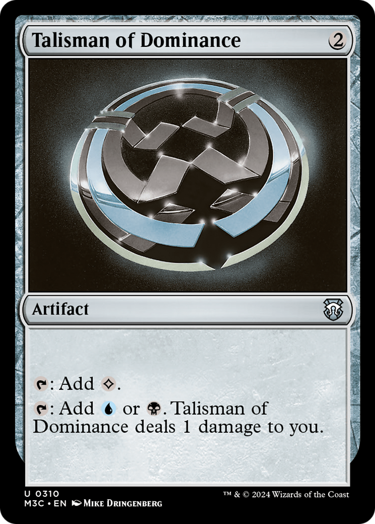 Talisman of Dominance (M3C-310) - Modern Horizons 3 Commander Foil [Uncommon]