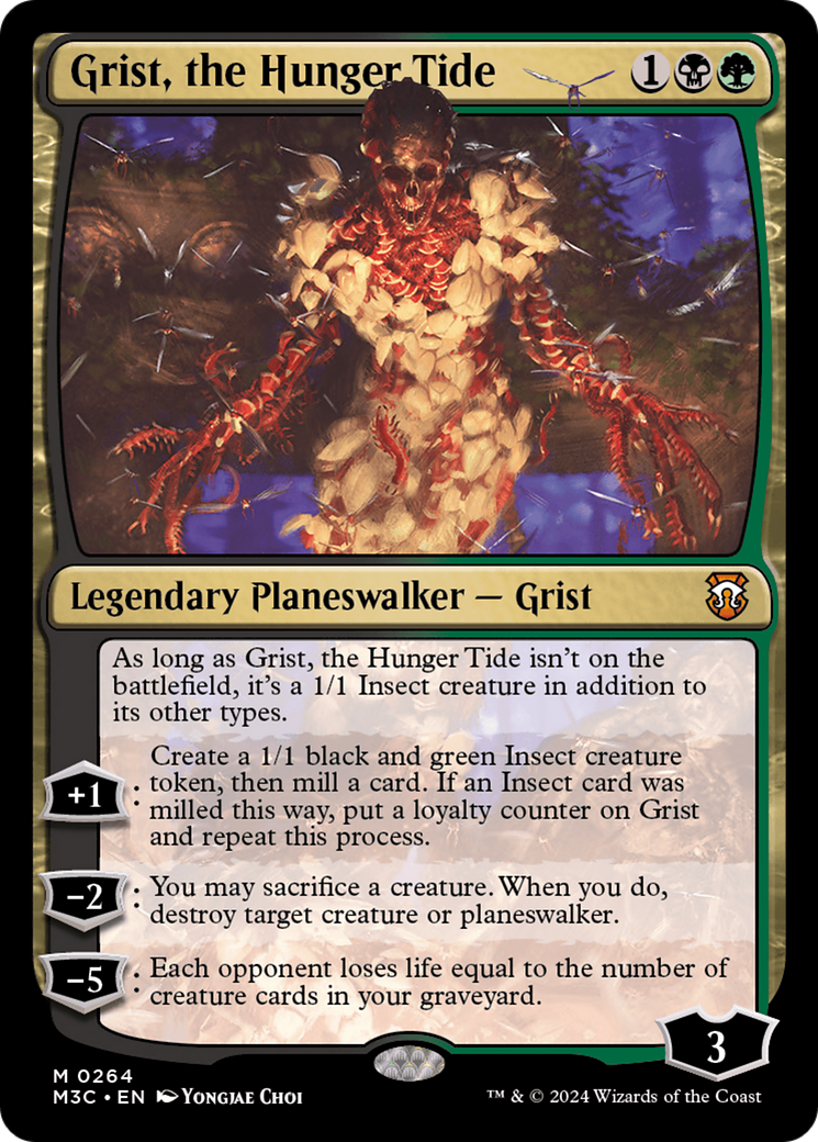 Grist, the Hunger Tide (M3C-264) - Modern Horizons 3 Commander [Mythic]