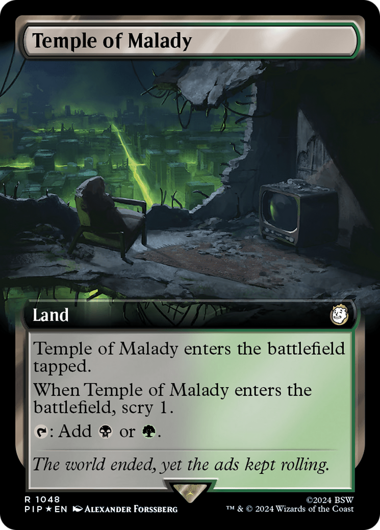 Temple of Malady (PIP-1048) - Fallout: (Extended Art) Surge Foil [Rare]