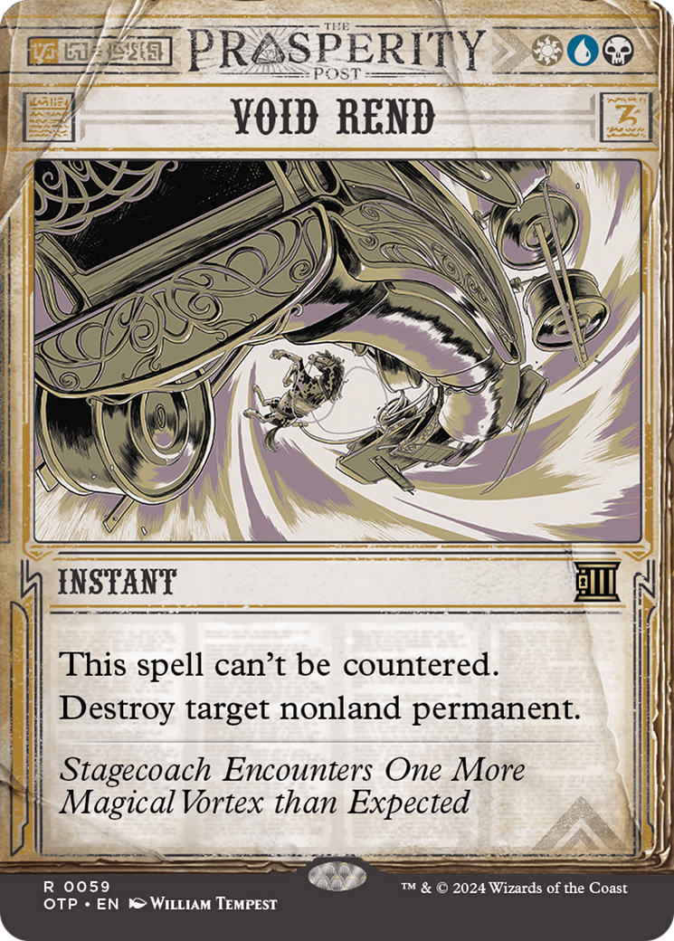 Void Rend (OTP-059) - Breaking News: (Showcase) (Borderless) Foil [Rare]