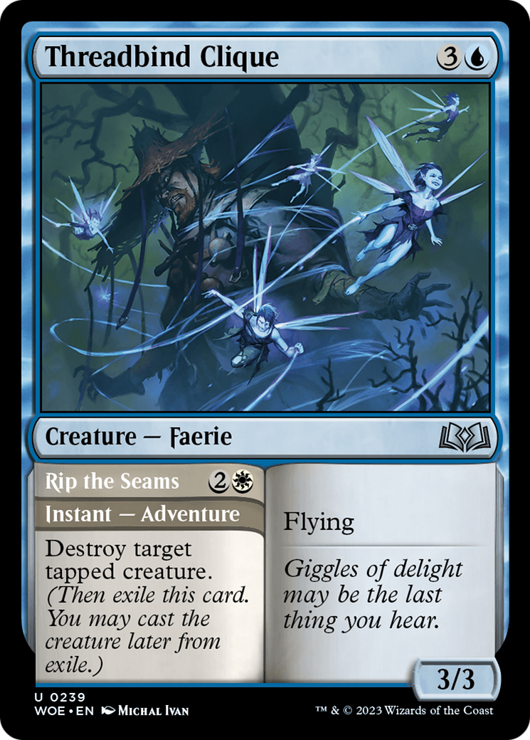 Threadbind Clique // Rip the Seams (WOE-239) - Wilds of Eldraine [Uncommon]