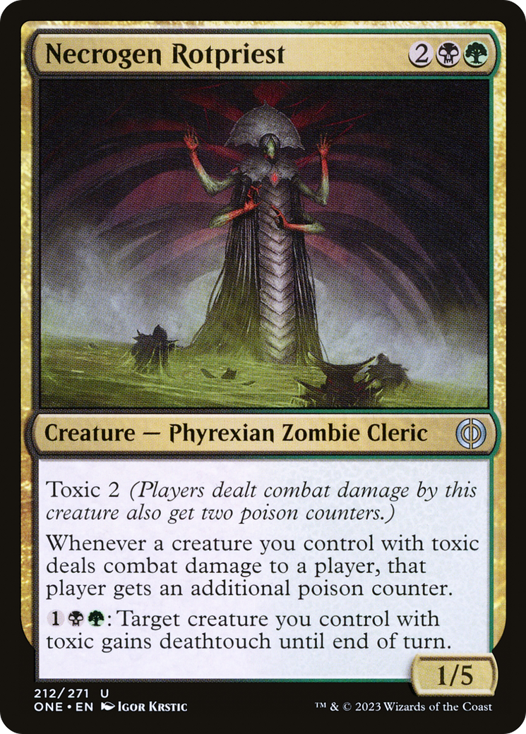 Necrogen Rotpriest (ONE-212) - Phyrexia: All Will Be One [Uncommon]