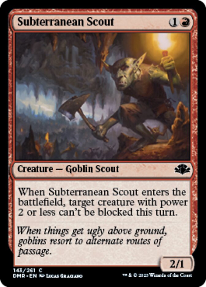 Subterranean Scout (DMR-143) - Dominaria Remastered [Common]