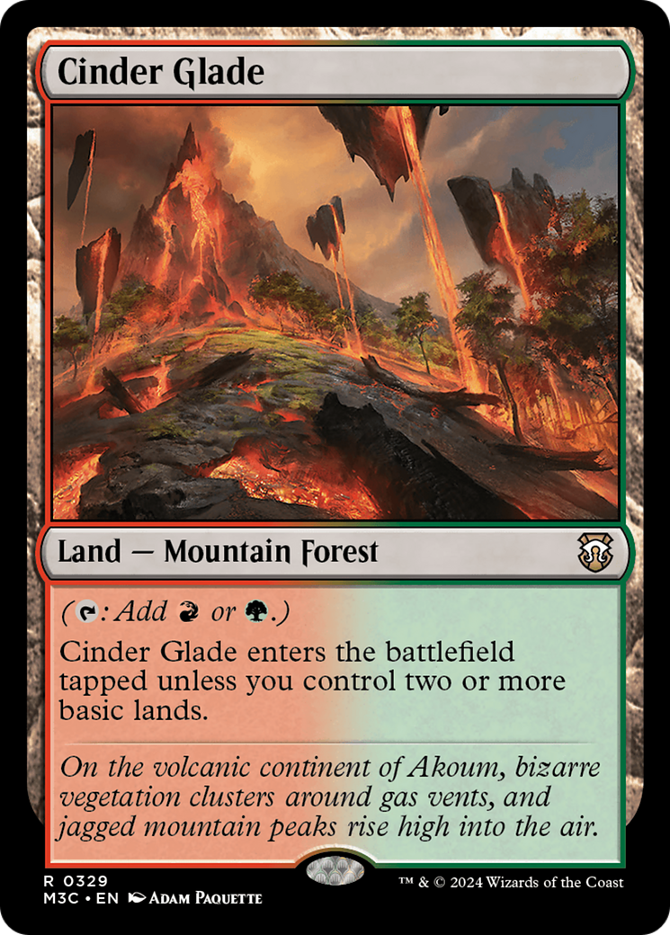 Cinder Glade (M3C-329) - Modern Horizons 3 Commander Foil [Rare]