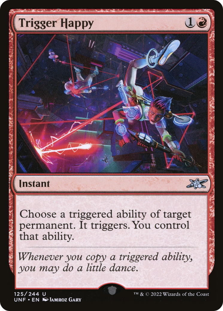 Trigger Happy (UNF-125) - Unfinity Foil [Uncommon]