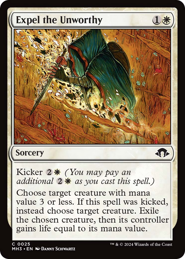 Expel the Unworthy (MH3-025) - Modern Horizons 3 Foil [Common]