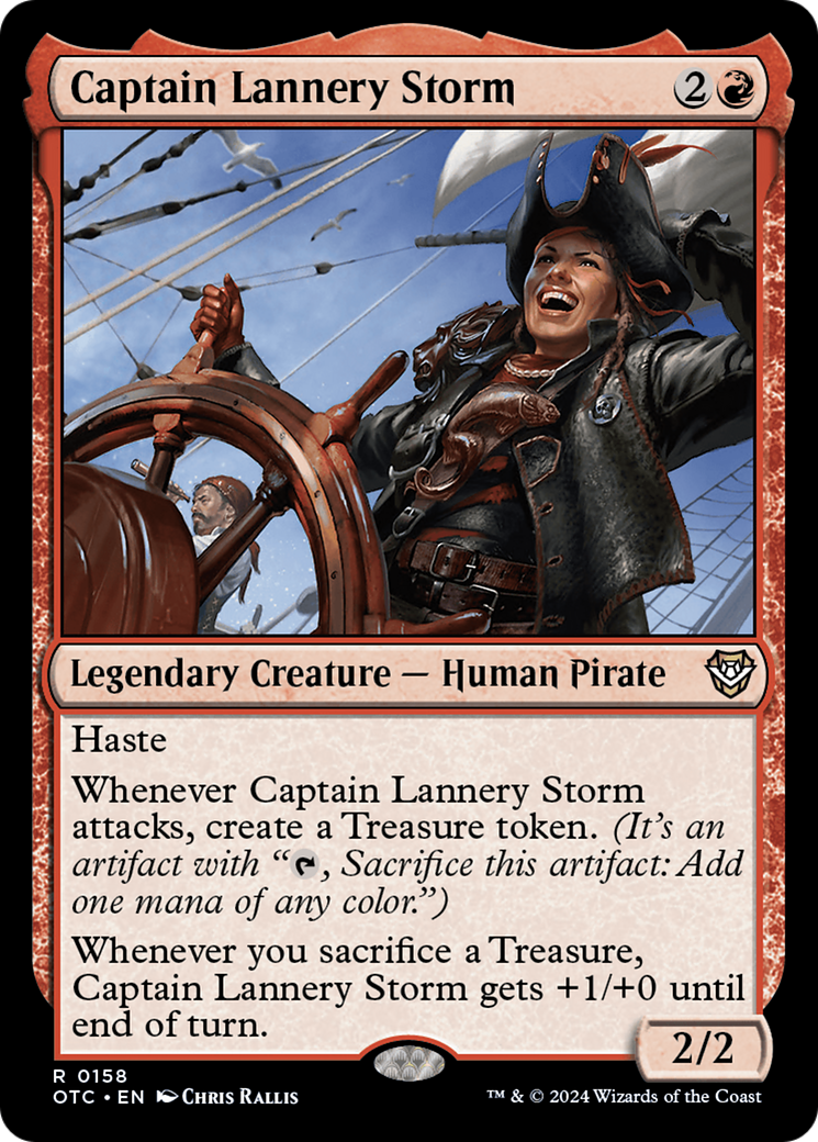 Captain Lannery Storm (OTC-158) - Outlaws of Thunder Junction Commander [Rare]