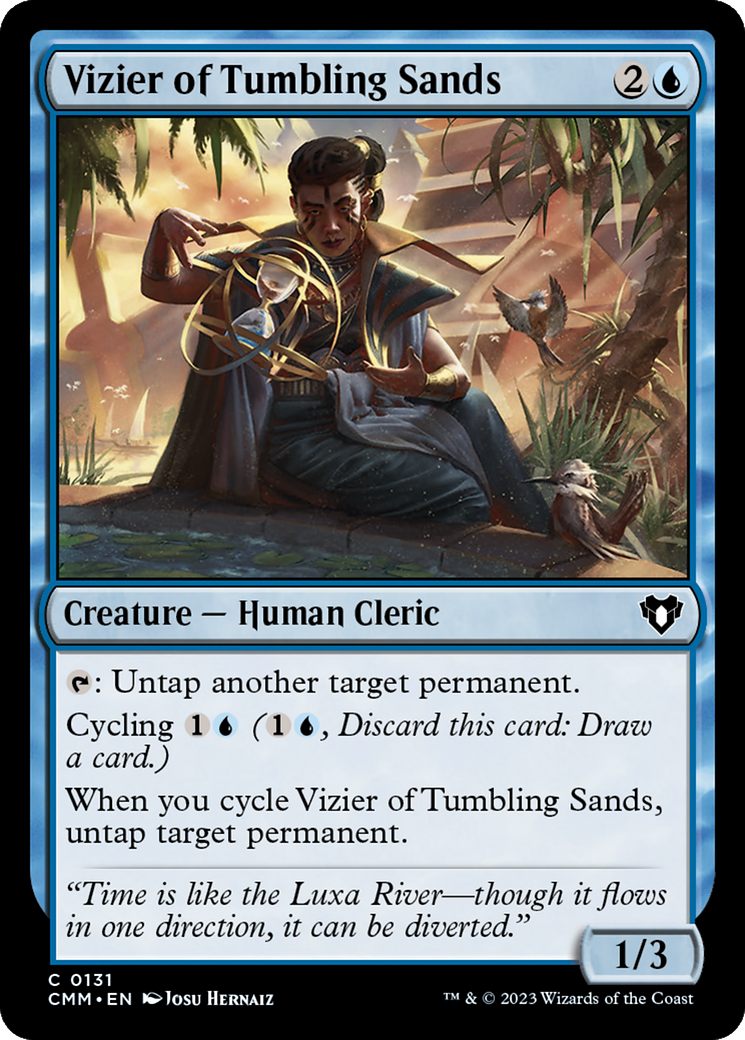 Vizier of Tumbling Sands (CMM-131) - Commander Masters [Common]