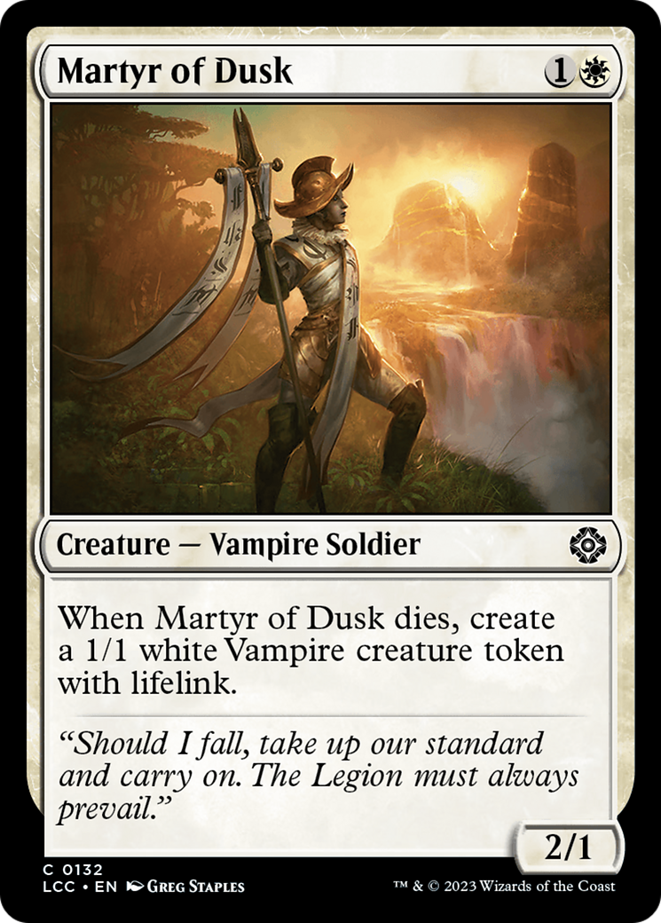 Martyr of Dusk (LCC-132) - The Lost Caverns of Ixalan Commander [Common]