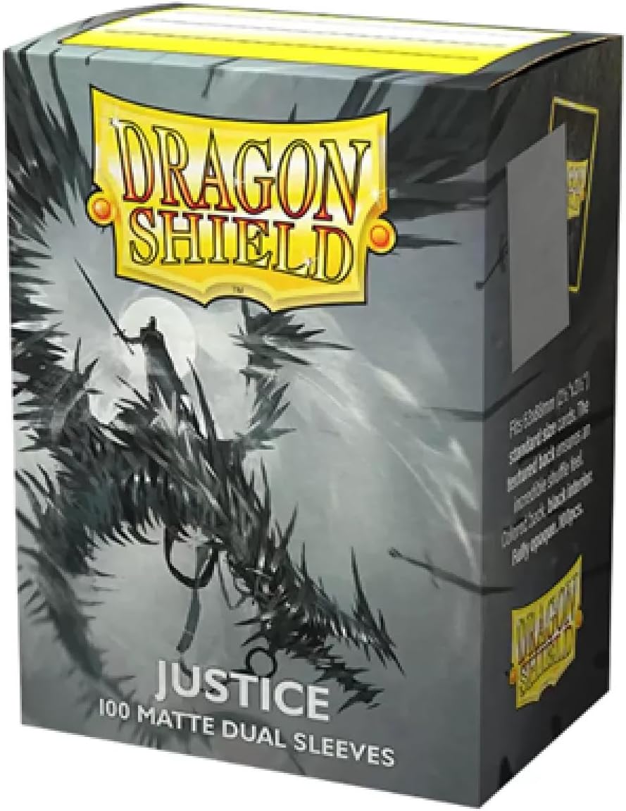 Dragon Shield - Matte Dual Sleeves: Justice (Silver) (100ct)