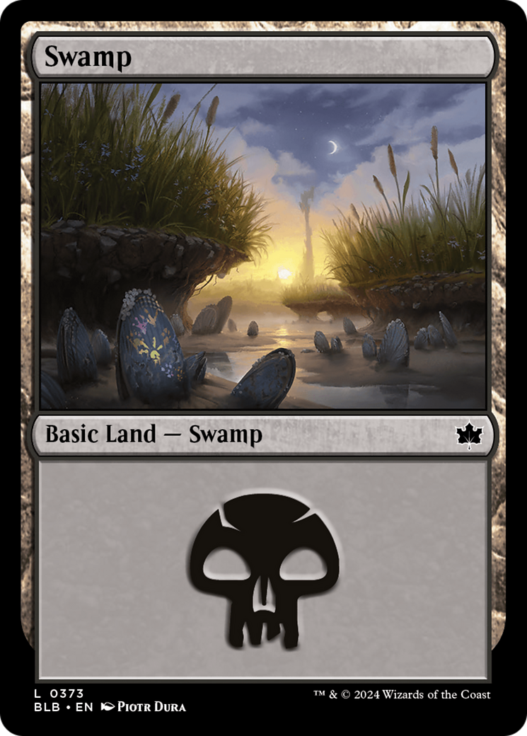 Swamp (BLB-373) - Bloomburrow Foil [Common]