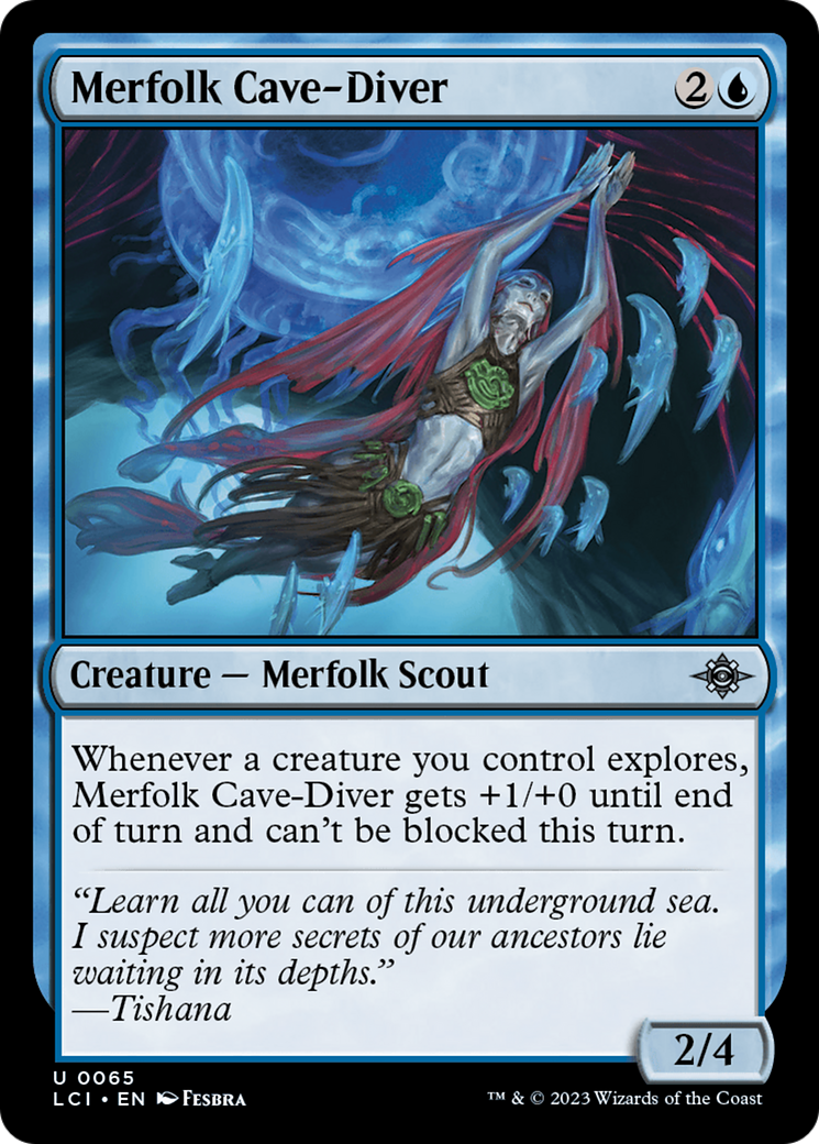 Merfolk Cave-Diver (LCI-065) - The Lost Caverns of Ixalan [Uncommon]