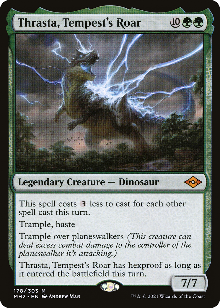 Thrasta, Tempest's Roar (MH2-178) - Modern Horizons 2 Foil [Mythic]