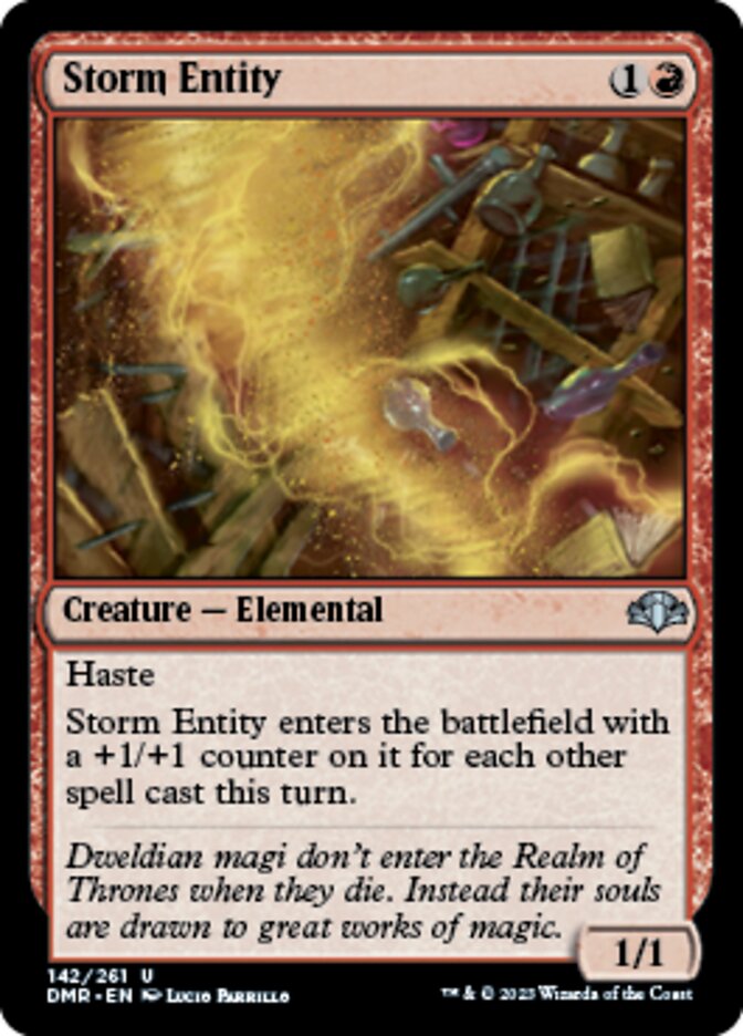 Storm Entity (DMR-142) - Dominaria Remastered [Uncommon]