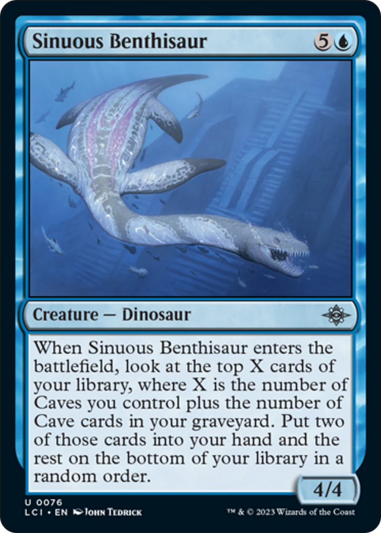 Sinuous Benthisaur (LCI-076) - The Lost Caverns of Ixalan [Uncommon]