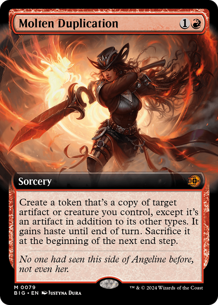 Molten Duplication (BIG-079) - The Big Score: (Extended Art) Foil [Mythic]