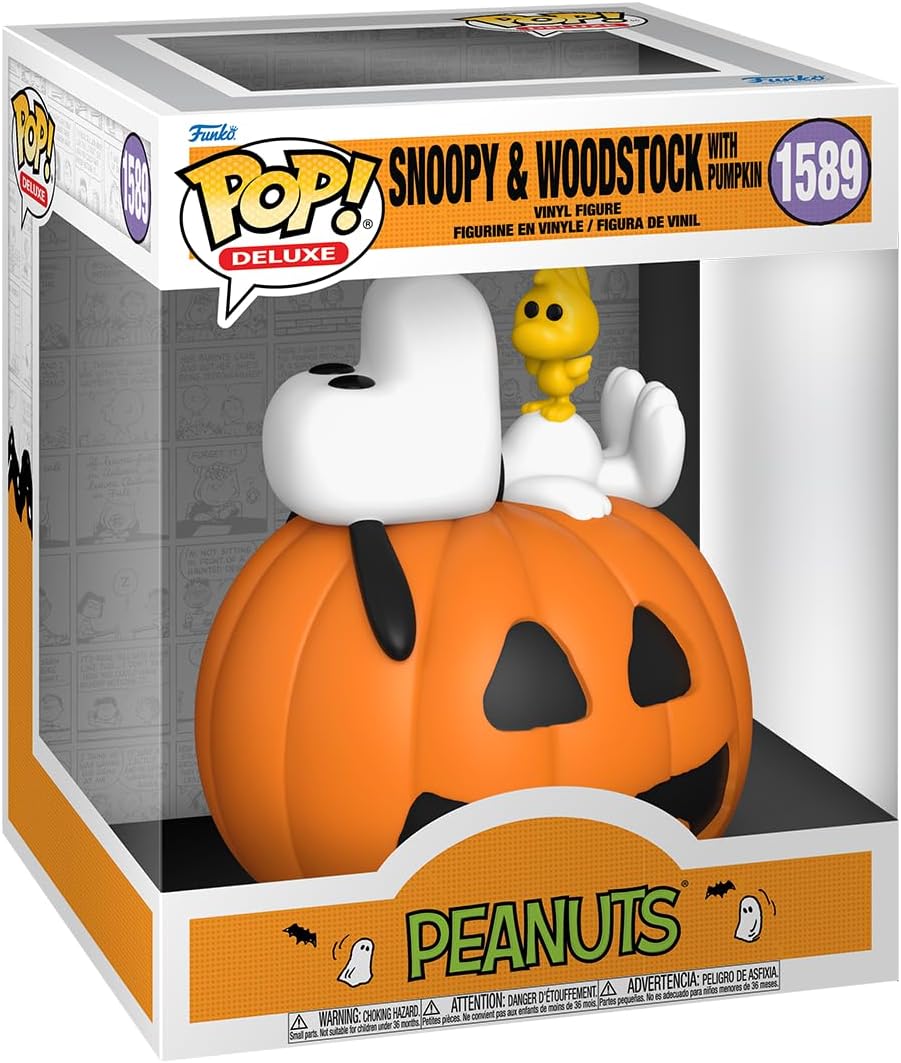 Funko Pop! Deluxe: It's The Great Pumpkin, Charlie Brown - Snoopy & Woodstock with Pumpkin