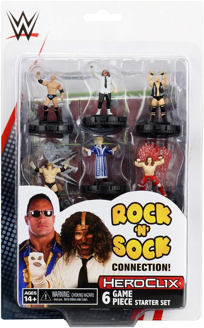 WWE HeroClix with the Rock ‘n’ Sock Connection Starter Set