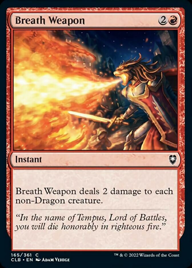 Breath Weapon (CLB-165) - Commander Legends: Battle for Baldur's Gate [Common]