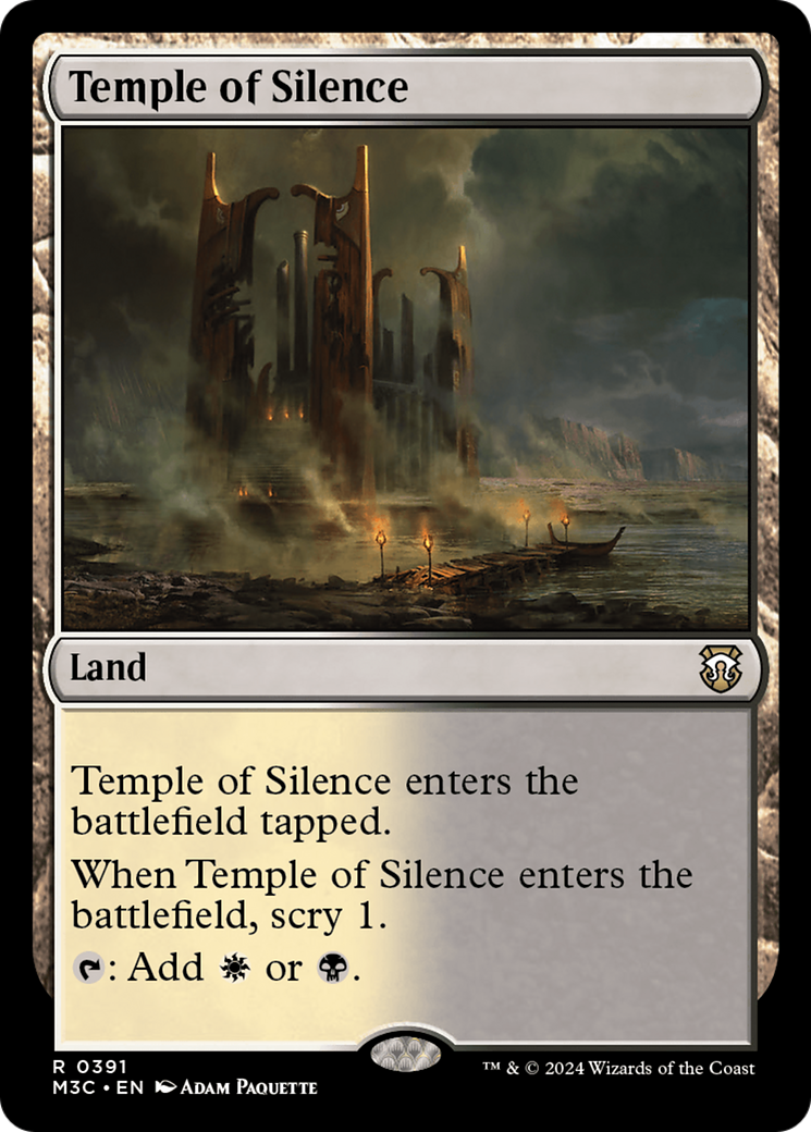 Temple of Silence (M3C-391) - Modern Horizons 3 Commander Foil [Rare]