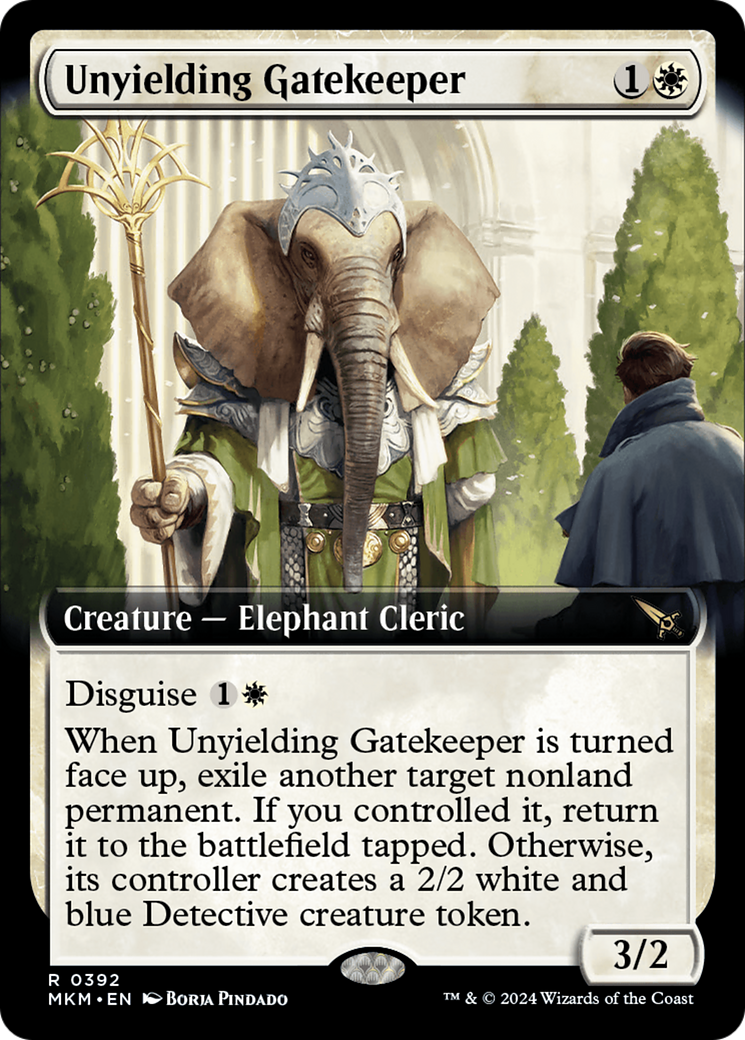 Unyielding Gatekeeper (MKM-392) - Murders at Karlov Manor: (Extended Art) [Rare]