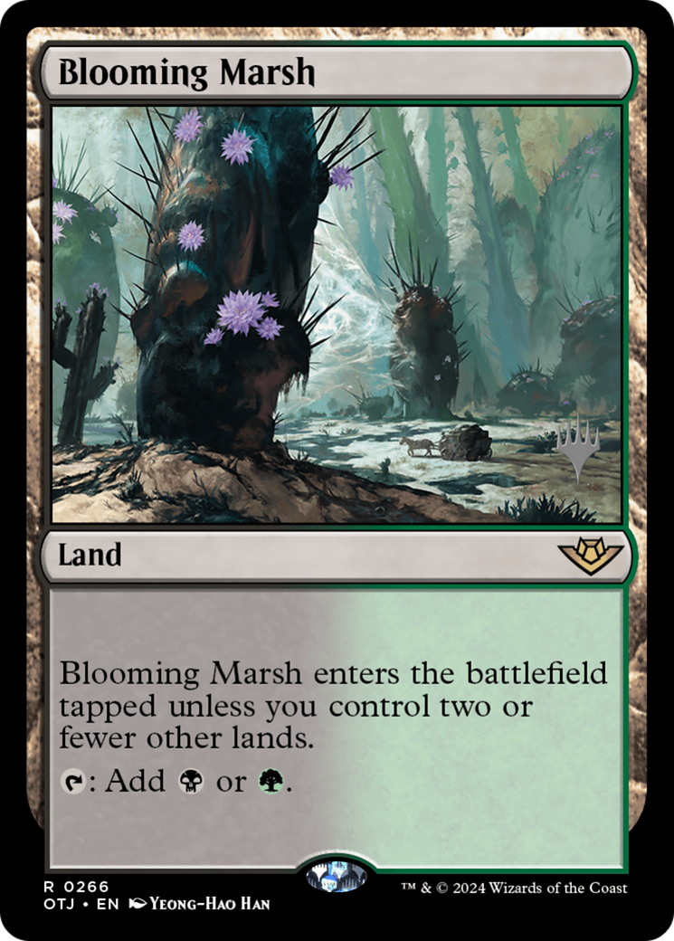 Blooming Marsh (POTJ-266P) - Outlaws of Thunder Junction Promos [Rare]