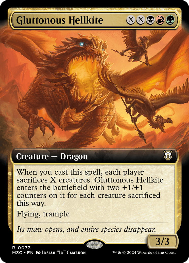 Gluttonous Hellkite (M3C-073) - Modern Horizons 3 Commander [Rare]