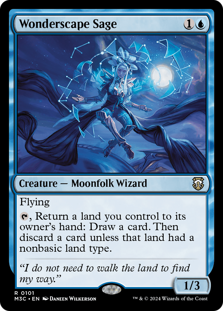 Wonderscape Sage (M3C-101) - Modern Horizons 3 Commander [Rare]