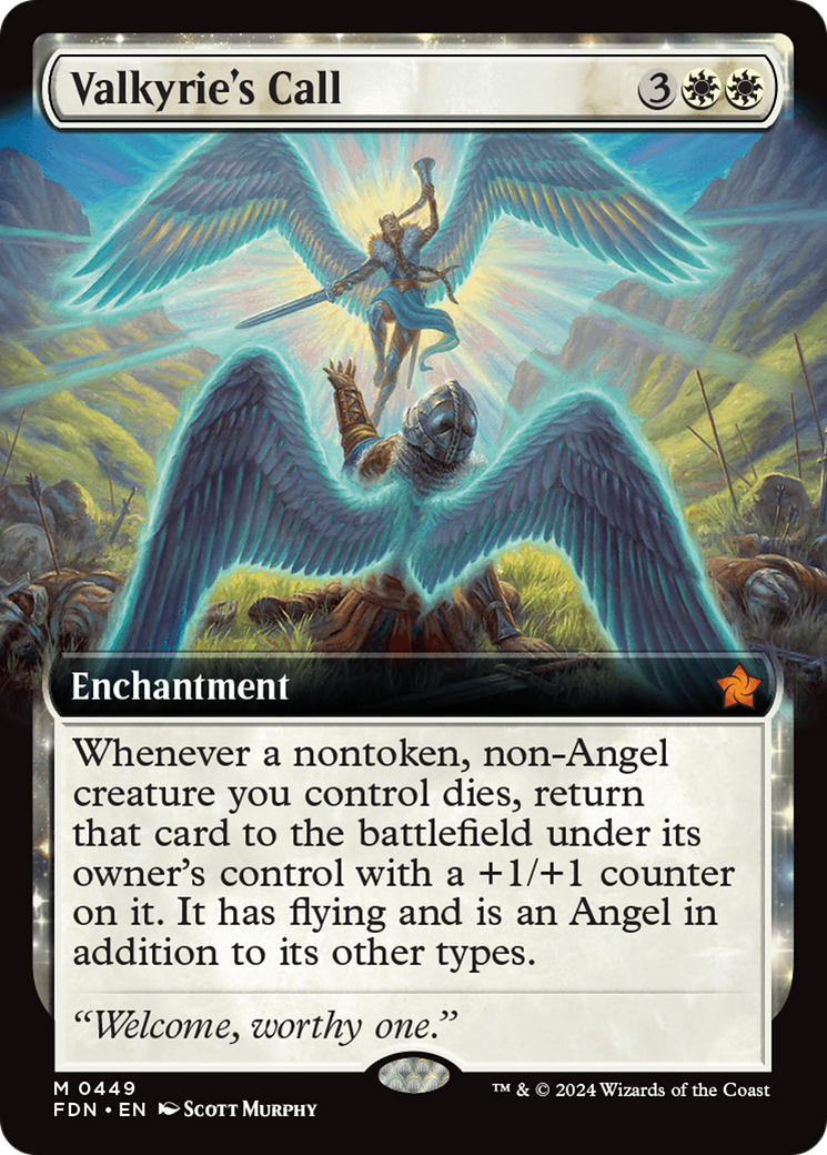 Valkyrie's Call (FDN-449) - Foundations: (Extended Art) Foil [Mythic]