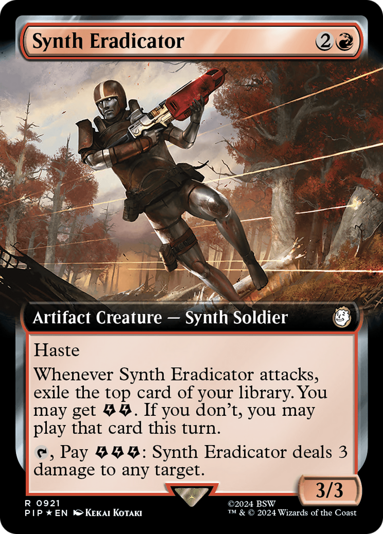 Synth Eradicator (PIP-921) - Fallout: (Extended Art) Surge Foil [Rare]