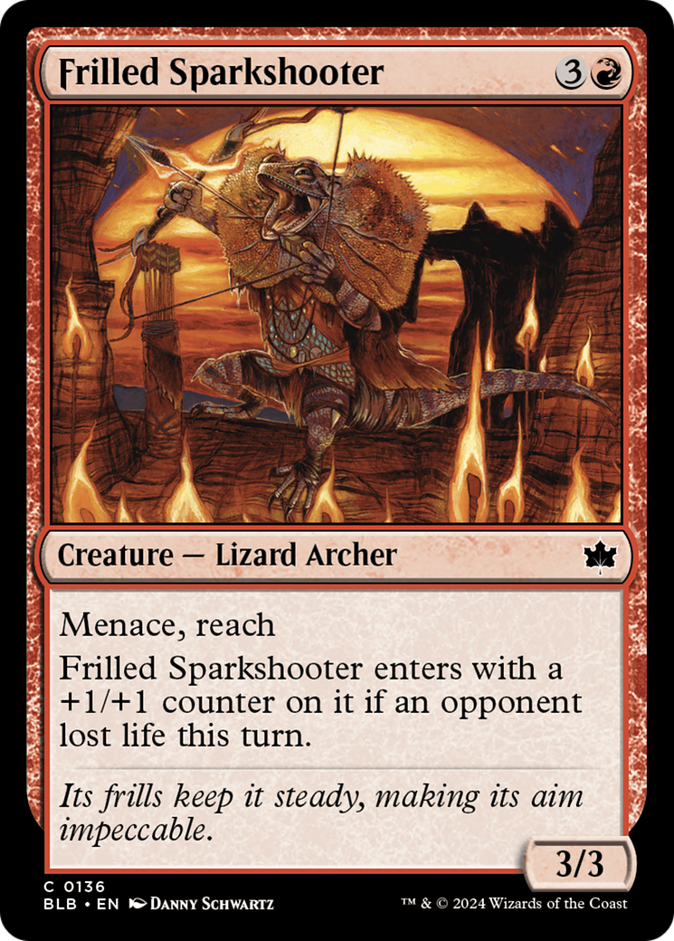 Frilled Sparkshooter (BLB-136) - Bloomburrow Foil [Common]