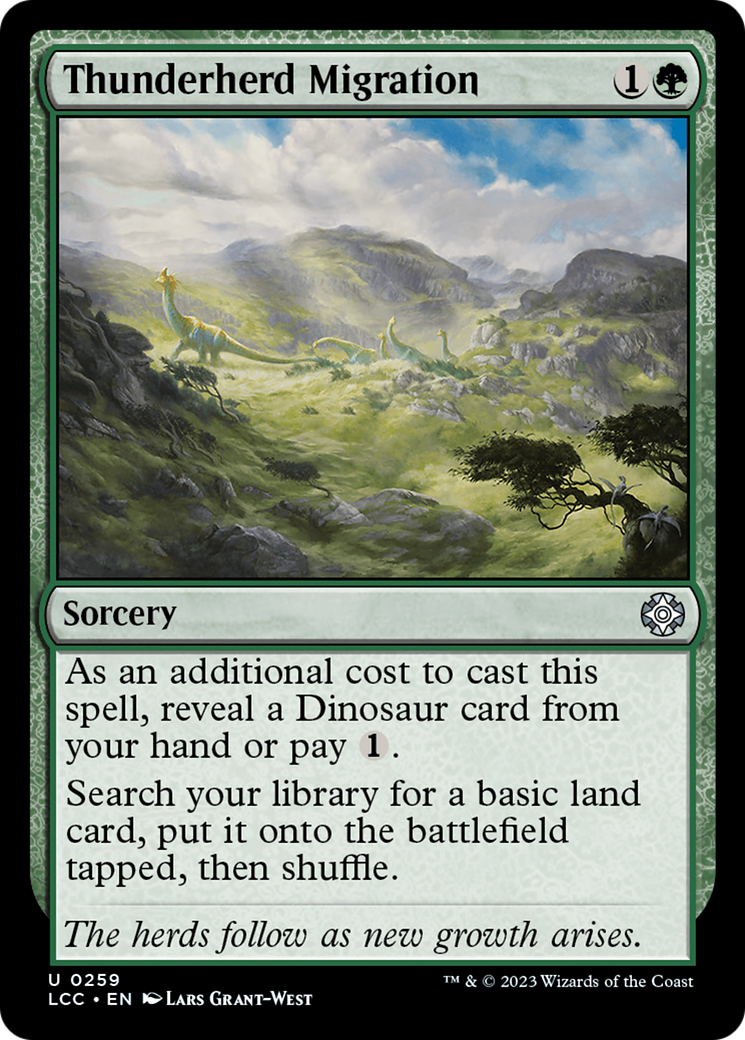 Thunderherd Migration (LCC-259) - The Lost Caverns of Ixalan Commander [Uncommon]