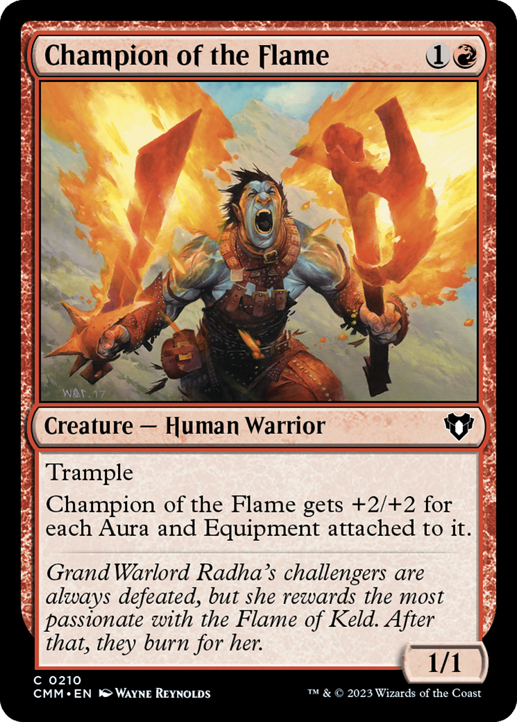 Champion of the Flame (CMM-210) - Commander Masters [Common]