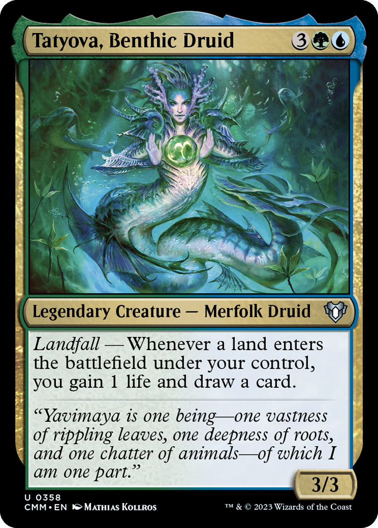 Tatyova, Benthic Druid (CMM-358) - Commander Masters [Uncommon]