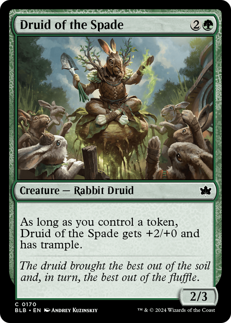 Druid of the Spade (BLB-170) - Bloomburrow Foil [Common]