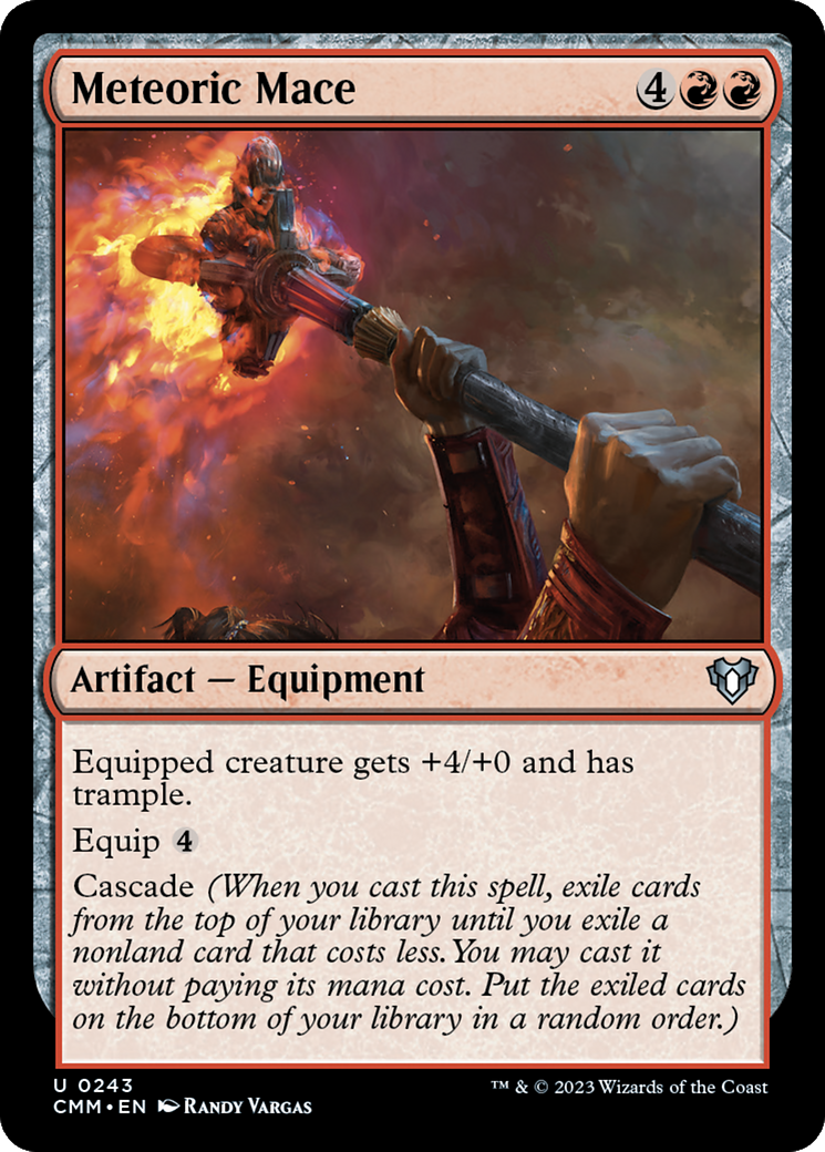 Meteoric Mace (CMM-243) - Commander Masters [Uncommon]