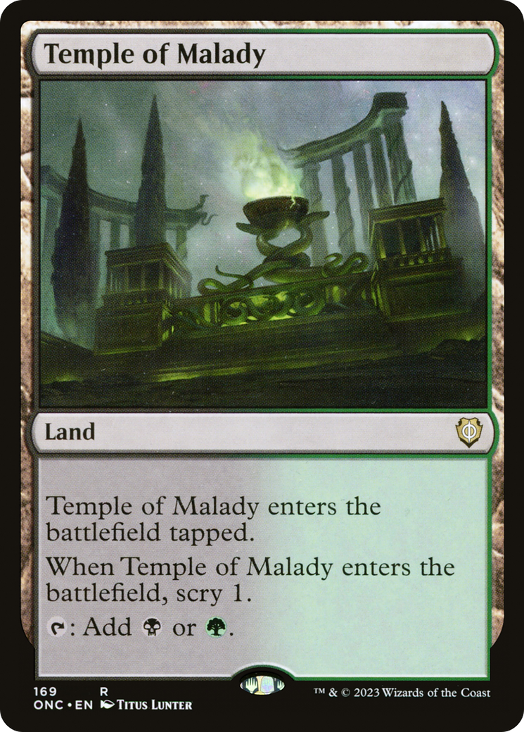 Temple of Malady (ONC169) Phyrexia All Will Be One Commander [Rare