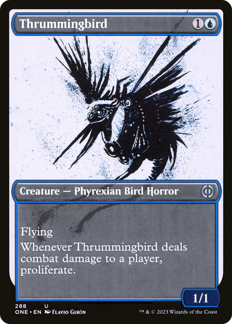 Thrummingbird (ONE-288) - Phyrexia: All Will Be One: (Showcase) [Uncommon]