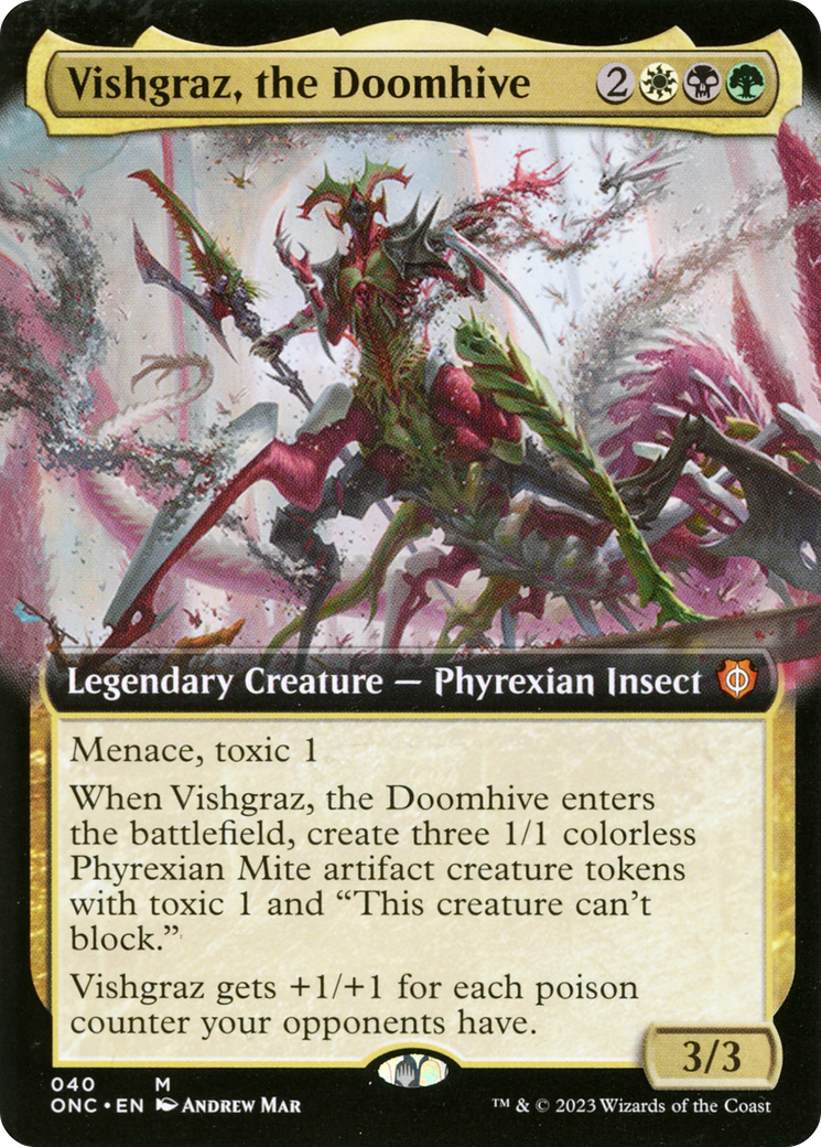 Vishgraz, the Doomhive (ONC-040) - Phyrexia: All Will Be One Commander: (Extended Art) [Mythic]