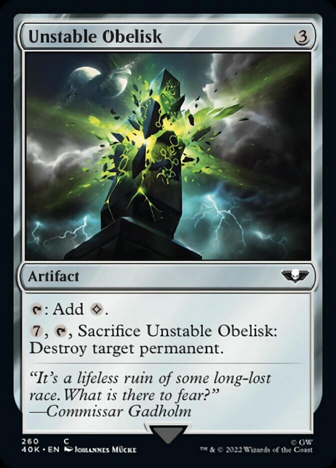 Unstable Obelisk (40K-260) - Warhammer 40,000 Commander [Common]