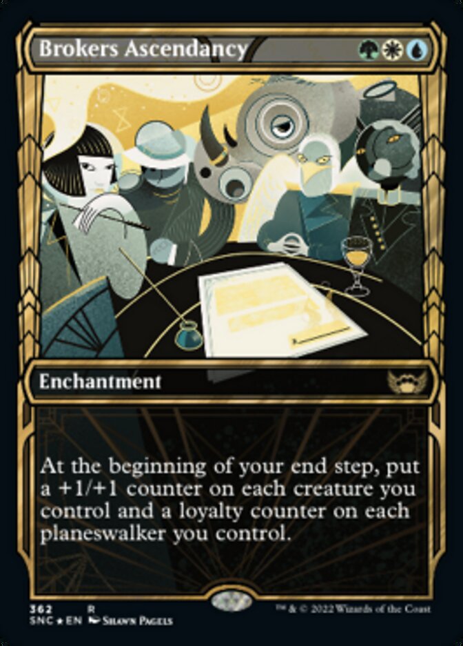 Brokers Ascendancy (SNC-362) - Streets of New Capenna: (Showcase) Foil [Rare]