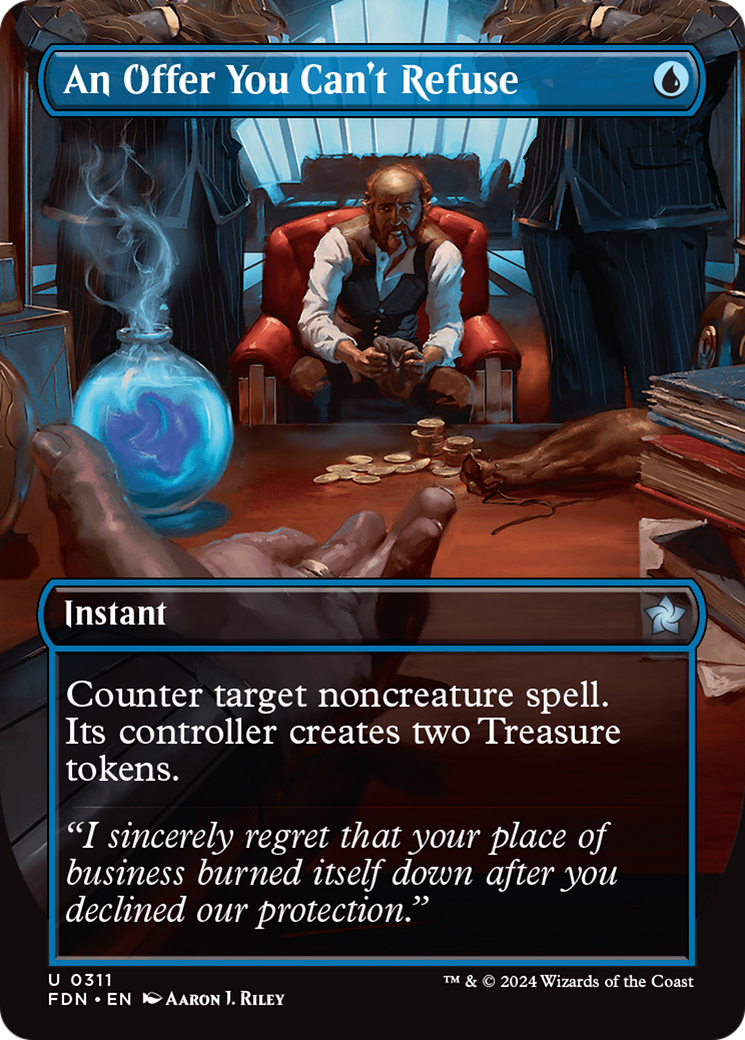 An Offer You Can't Refuse (FDN-311) - Foundations (Borderless) Foil [Uncommon]