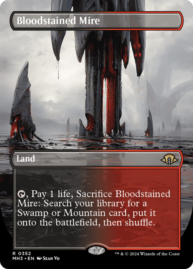 Bloodstained Mire (MH3-352) - Modern Horizons 3 (Borderless) Foil [Rare]