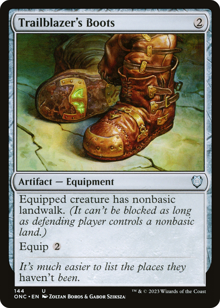 Trailblazer's Boots (ONC-144) - Phyrexia: All Will Be One Commander [Uncommon]