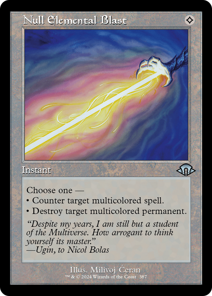 Null Elemental Blast (MH3-387) - Modern Horizons 3 [Uncommon] Retro Frame