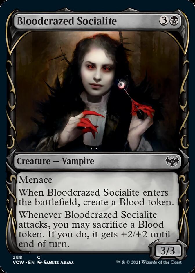 Bloodcrazed Socialite (VOW-288) - Innistrad: Crimson Vow: (Showcase) [Common]