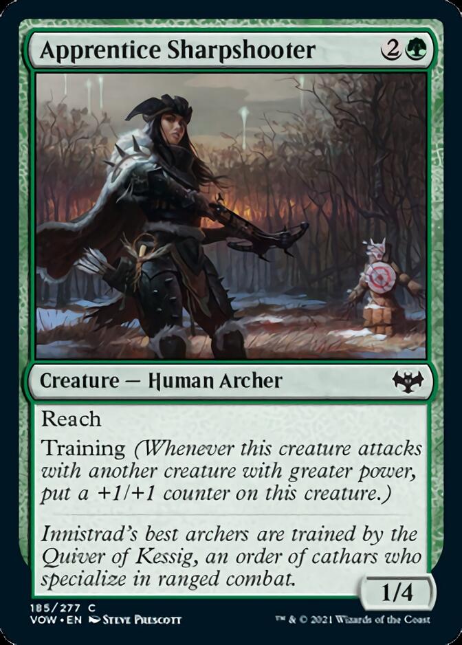 Apprentice Sharpshooter (VOW-185) - Innistrad: Crimson Vow [Common]