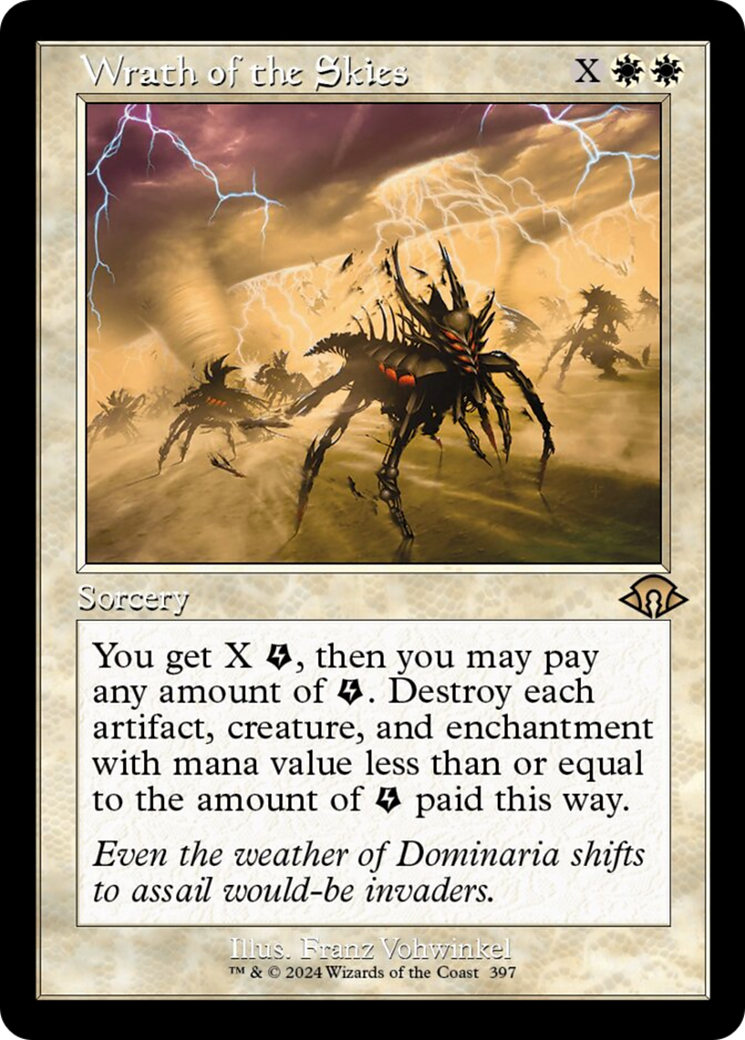 Wrath of the Skies (MH3-397) - Modern Horizons 3 [Rare] Retro Frame