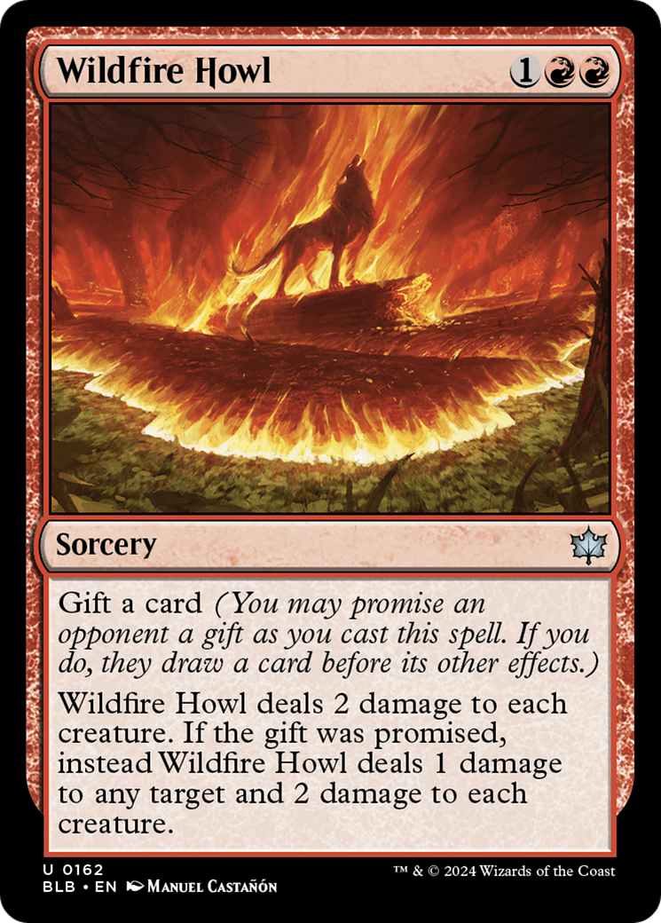 Wildfire Howl (BLB-162) - Bloomburrow Foil [Uncommon]