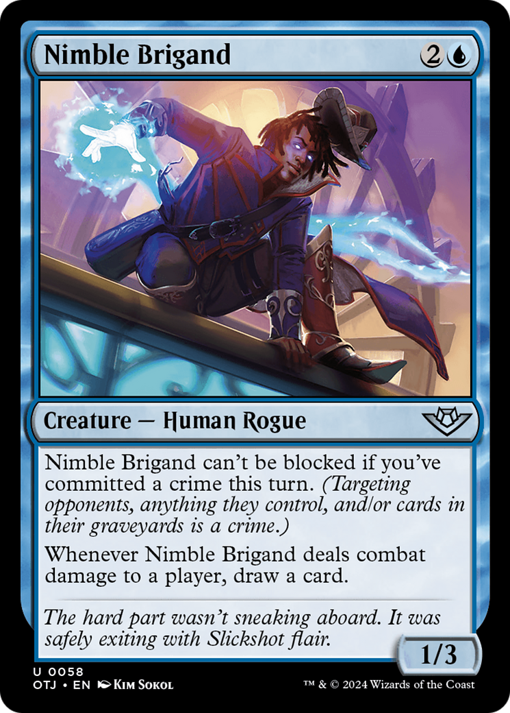 Nimble Brigand (OTJ-058) - Outlaws of Thunder Junction [Uncommon]